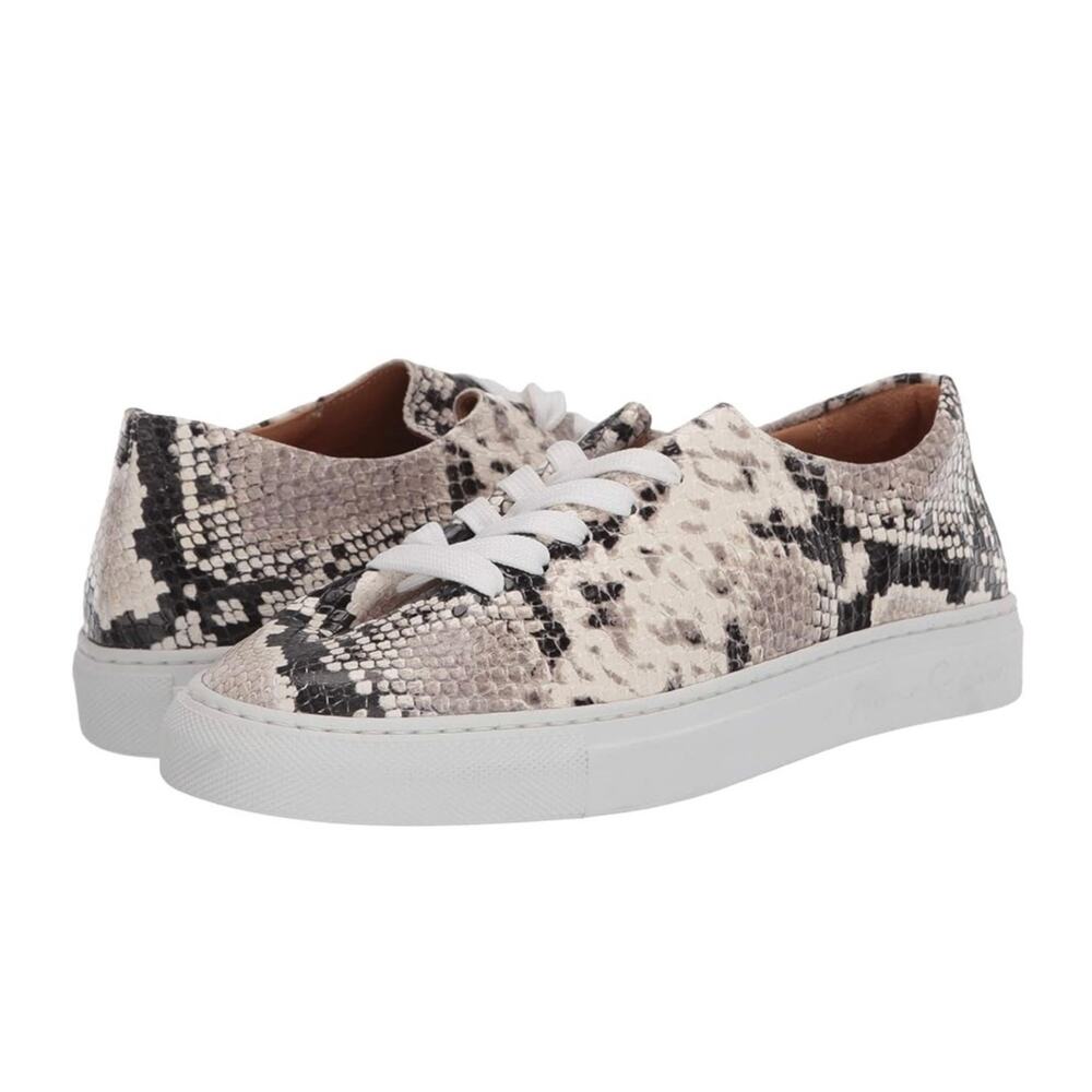 Jacques Solovière Paris Herve en Ville Python Sneakers Leather Sz 5 US 36 EU NIB